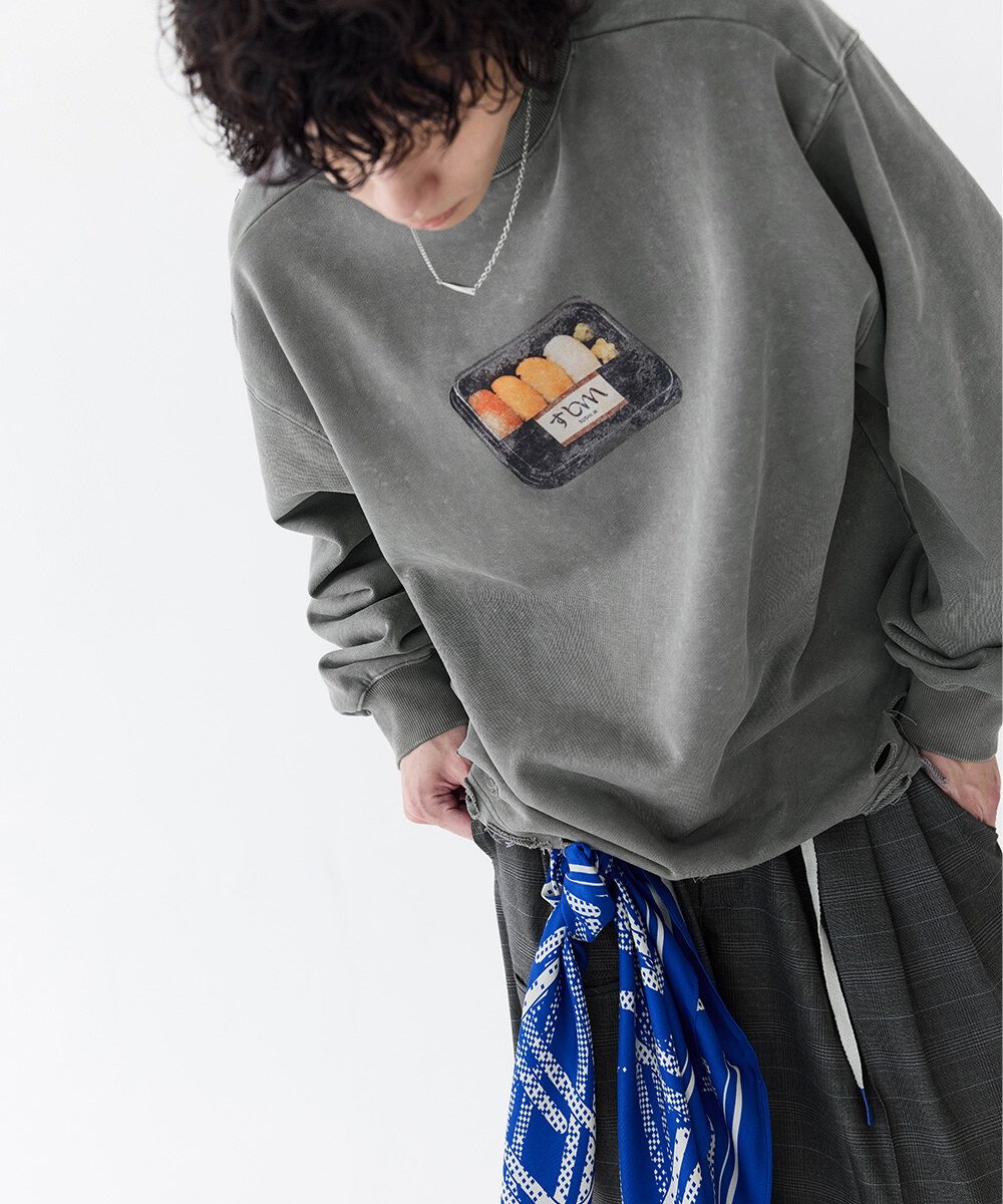 水洗趣味圖像上衣 Distressed Sushi Tee