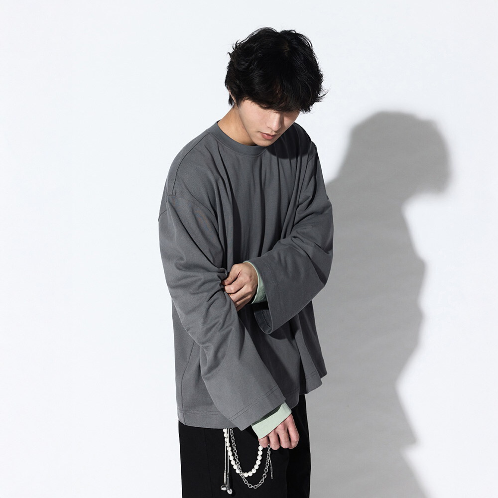 寬版長袖上衣Layered Process LS TEE