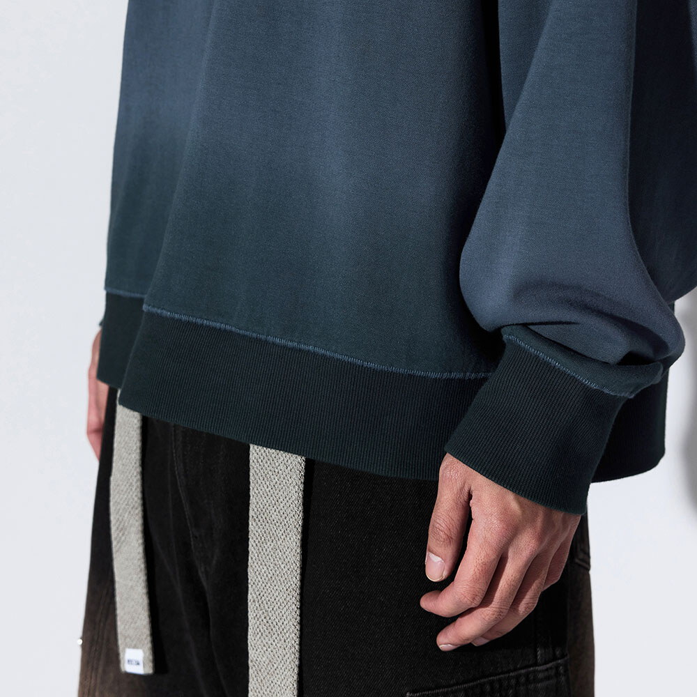 刷色圓領大學TEE Canvas Fade Crewneck