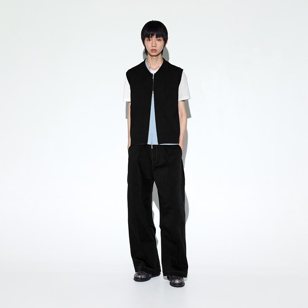 拉鍊針織背心 Axis Zip up Knit Vest
