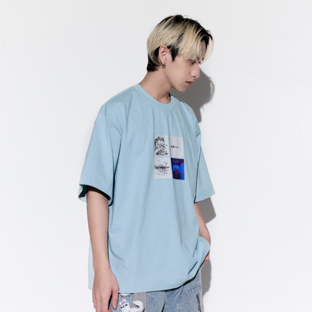 圖像寬短上衣 Algo Program Tee