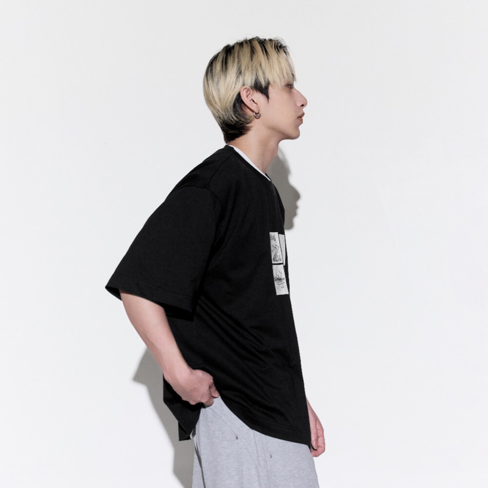 圖像寬短上衣 Algo Program Tee