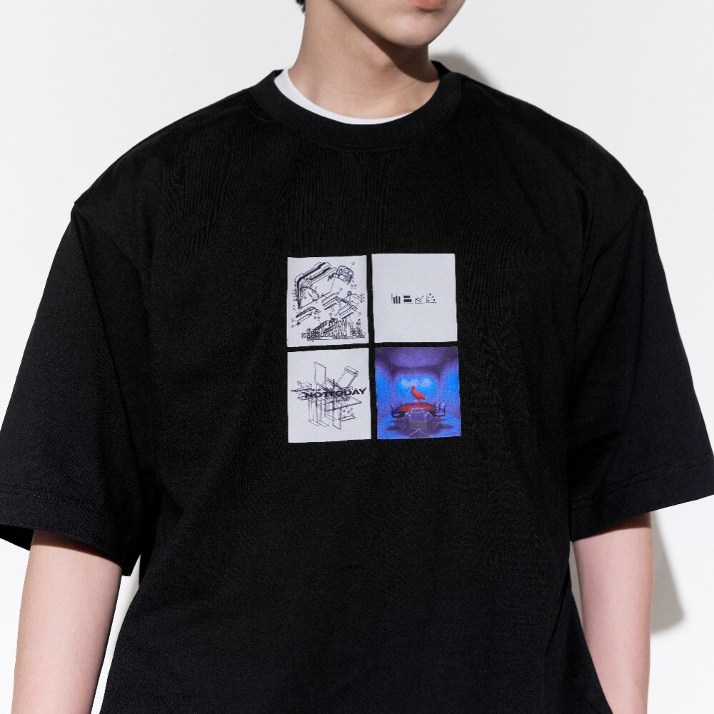 圖像寬短上衣 Algo Program Tee