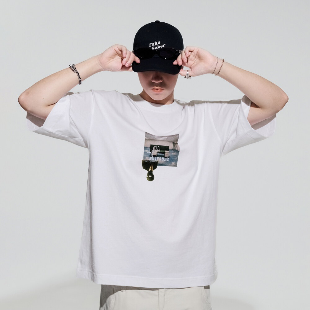 圖像短Tee Office Alien Tee
