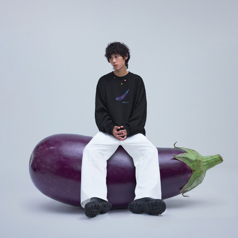 茄子大學 Tee Eggplant Veggie LS Tee