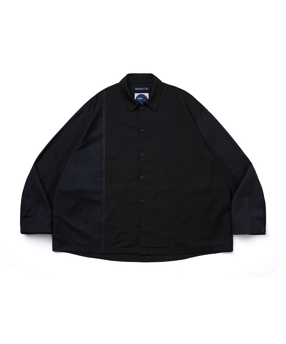 MELSIGN 寬鬆襯衫 Patched OV LS Shirt