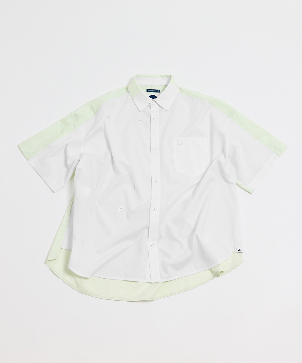 拼接短袖襯衫 Tone Merge SS Shirt