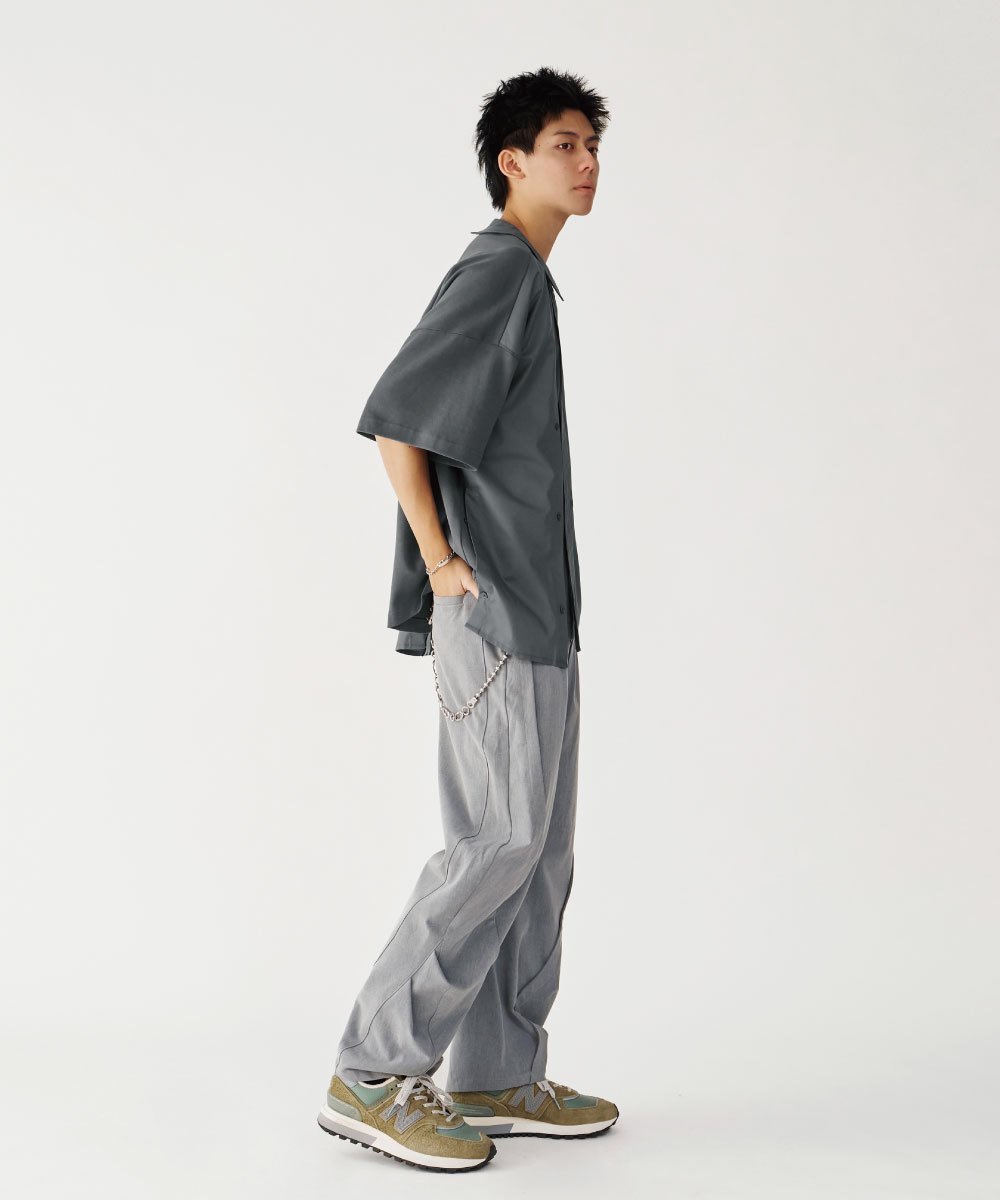 異材質拼接襯衫 Double Layer Shirt Tee