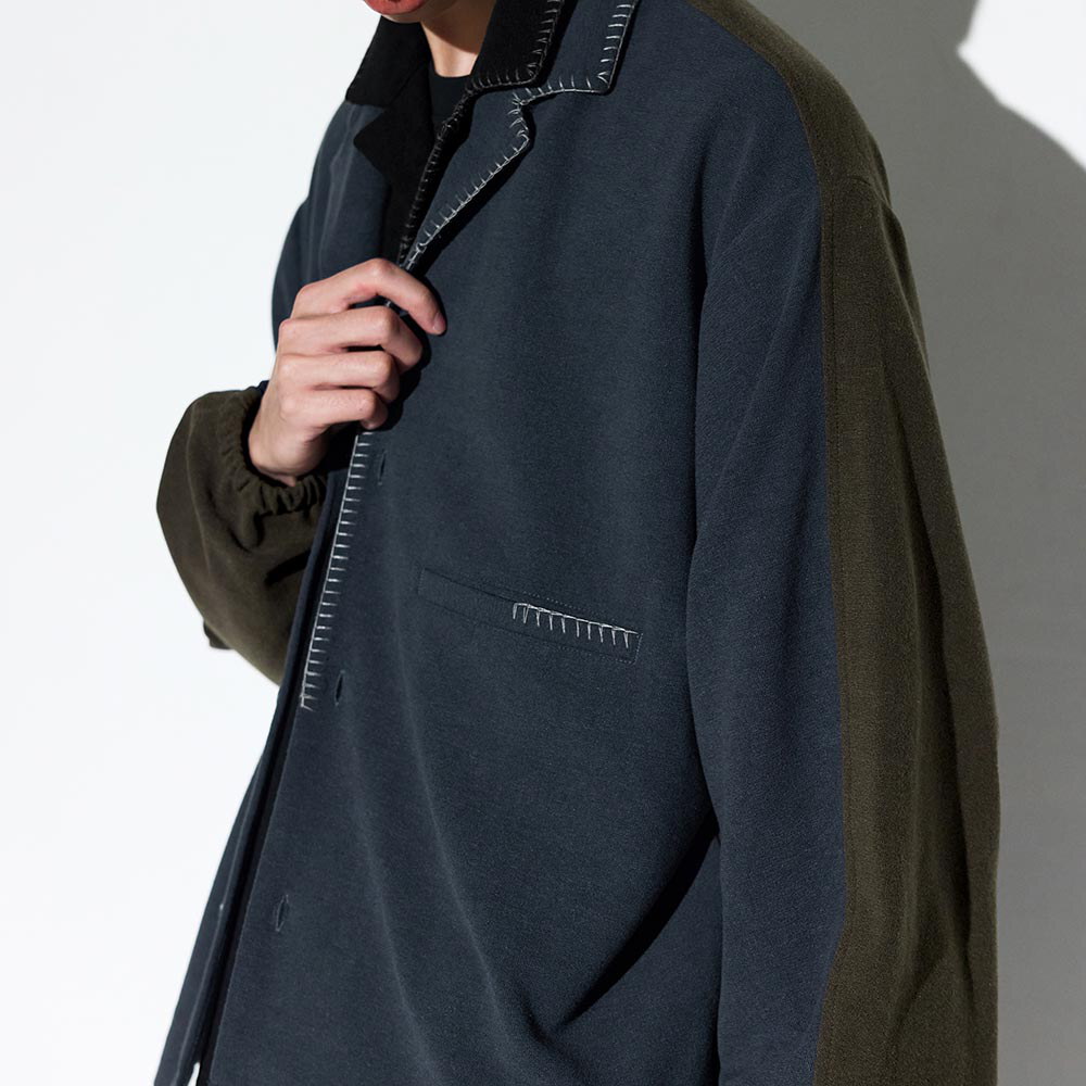 針織長袖襯衫 Merged Knit LS Shirt