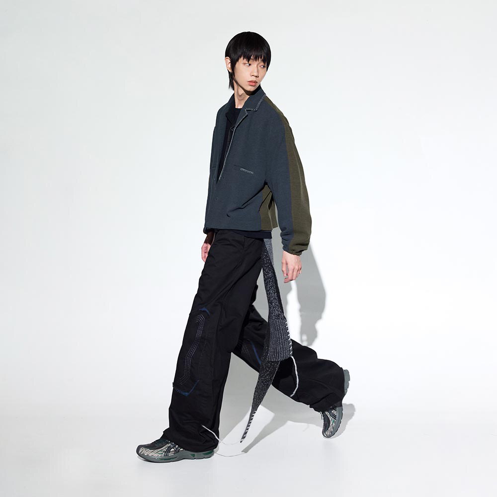 針織長袖襯衫 Merged Knit LS Shirt