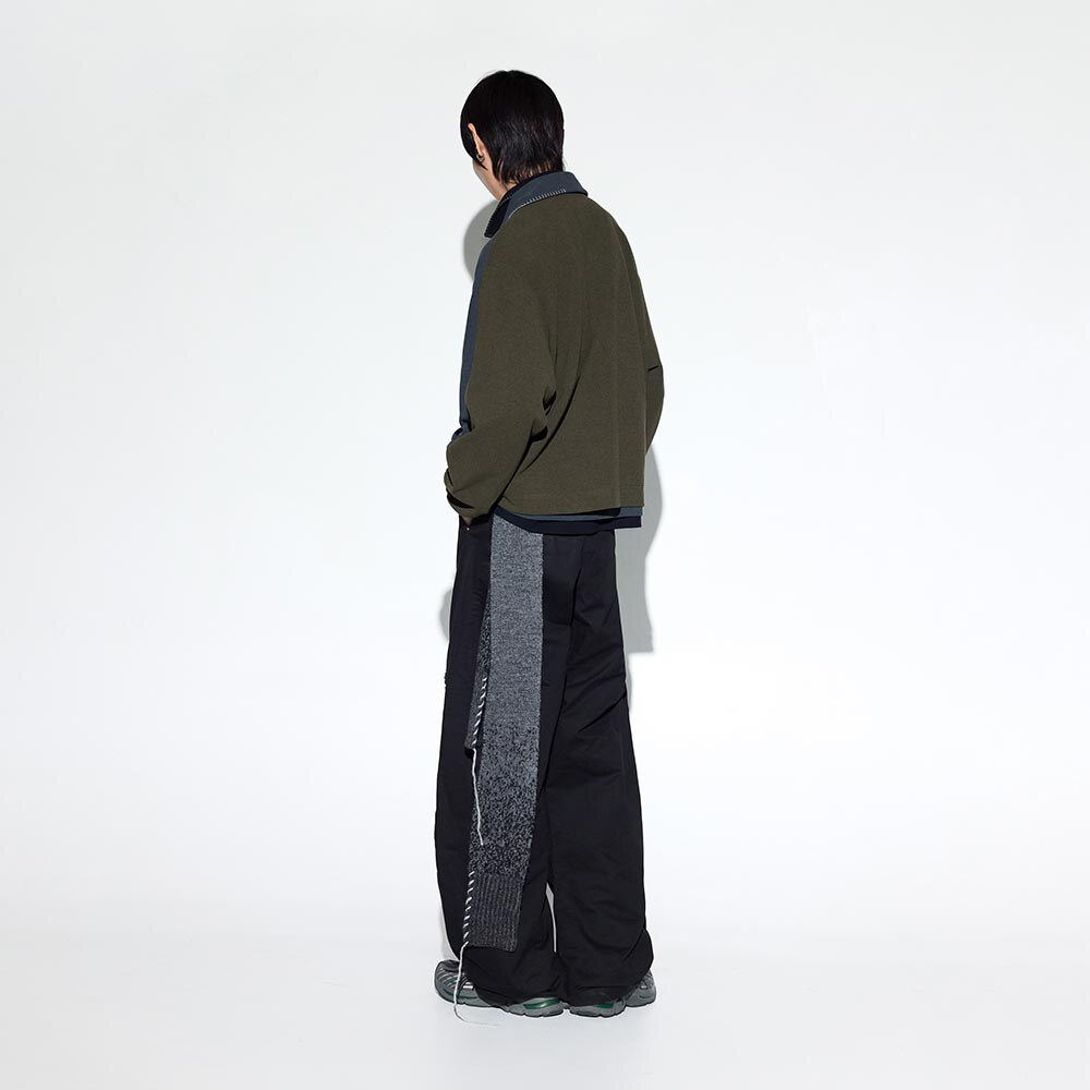 針織長袖襯衫 Merged Knit LS Shirt