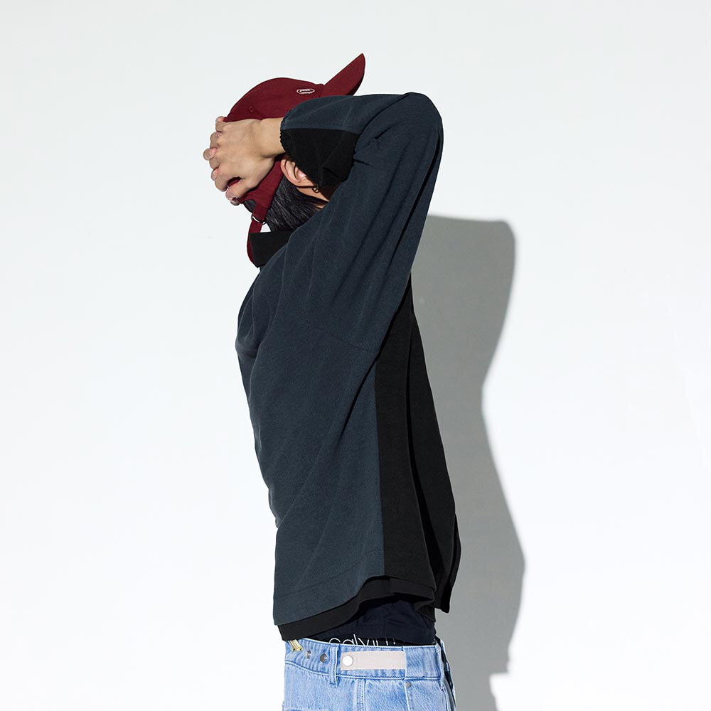 針織長袖襯衫 Merged Knit LS Shirt