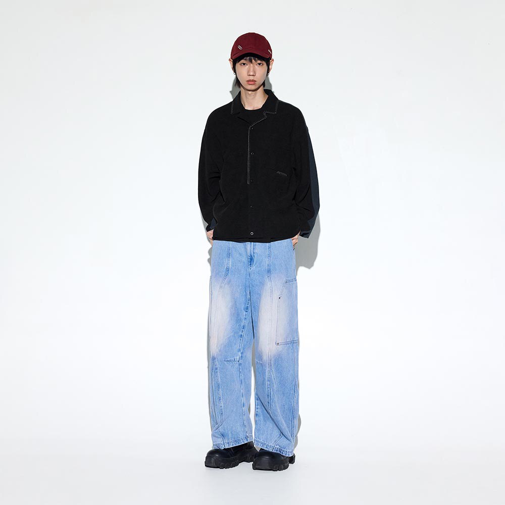 針織長袖襯衫 Merged Knit LS Shirt