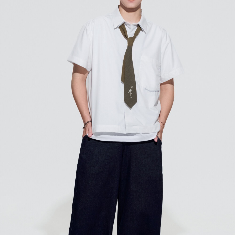 口袋短袖襯衫 Work Mode Shirt