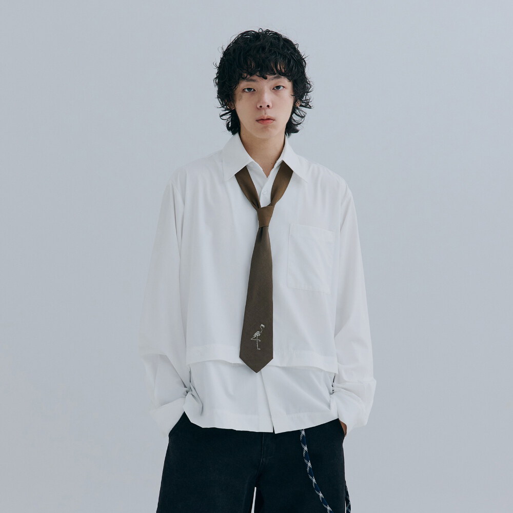 裁短長袖襯衫 Detachable Panel Shirt