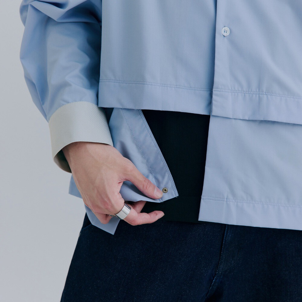 裁短長袖襯衫 Detachable Panel Shirt