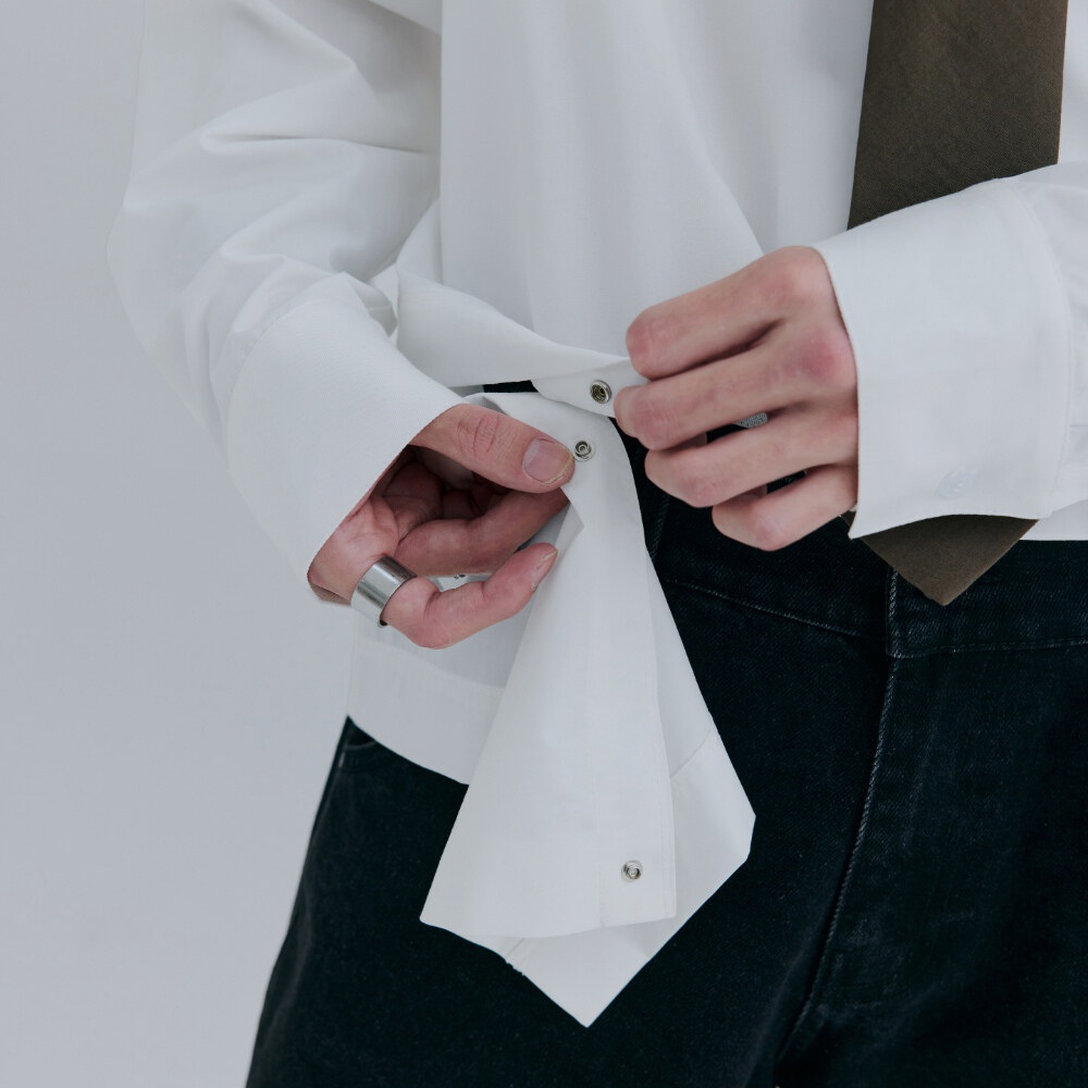 裁短長袖襯衫 Detachable Panel Shirt