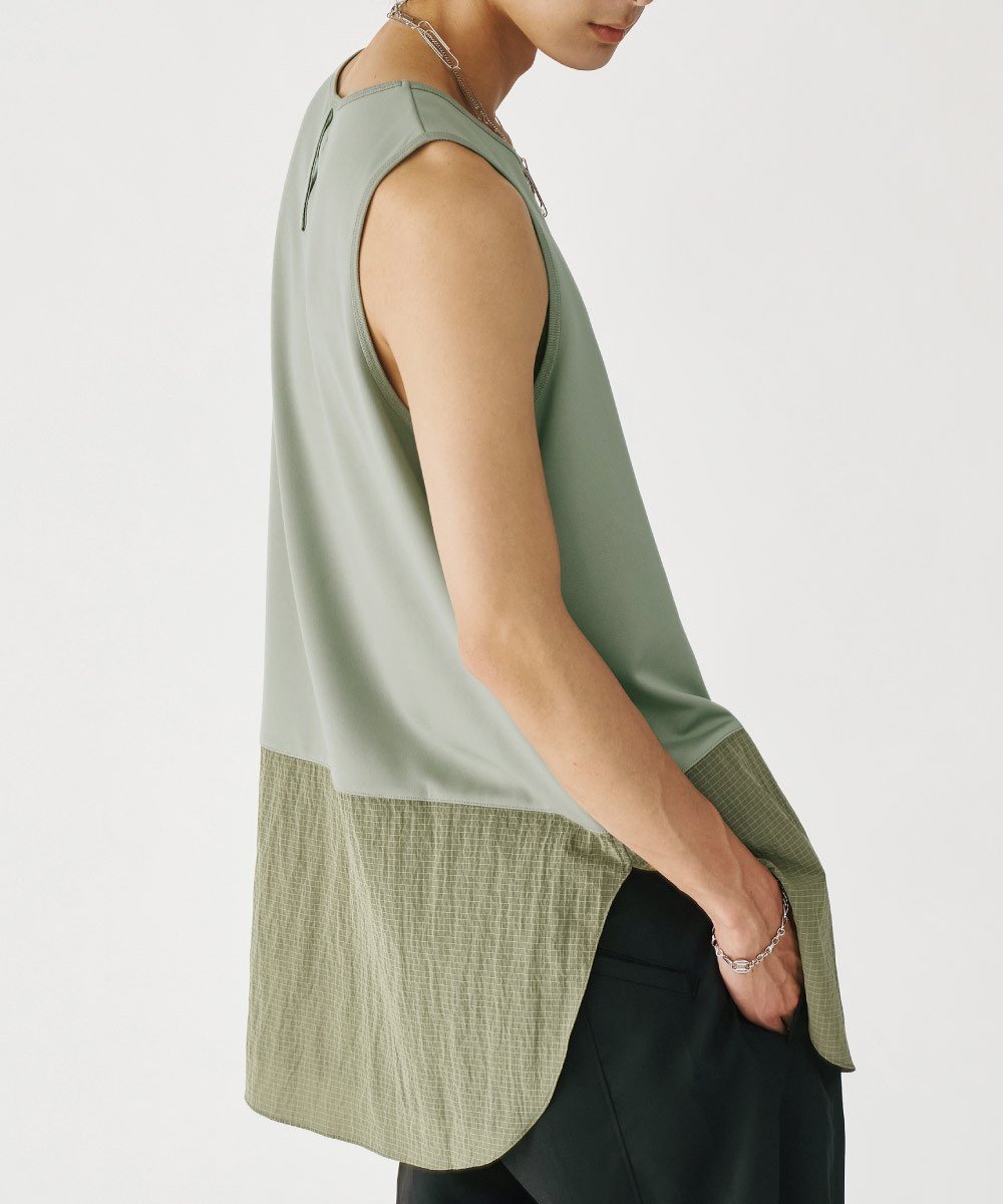層次拼接背心 Layered Clip Vest