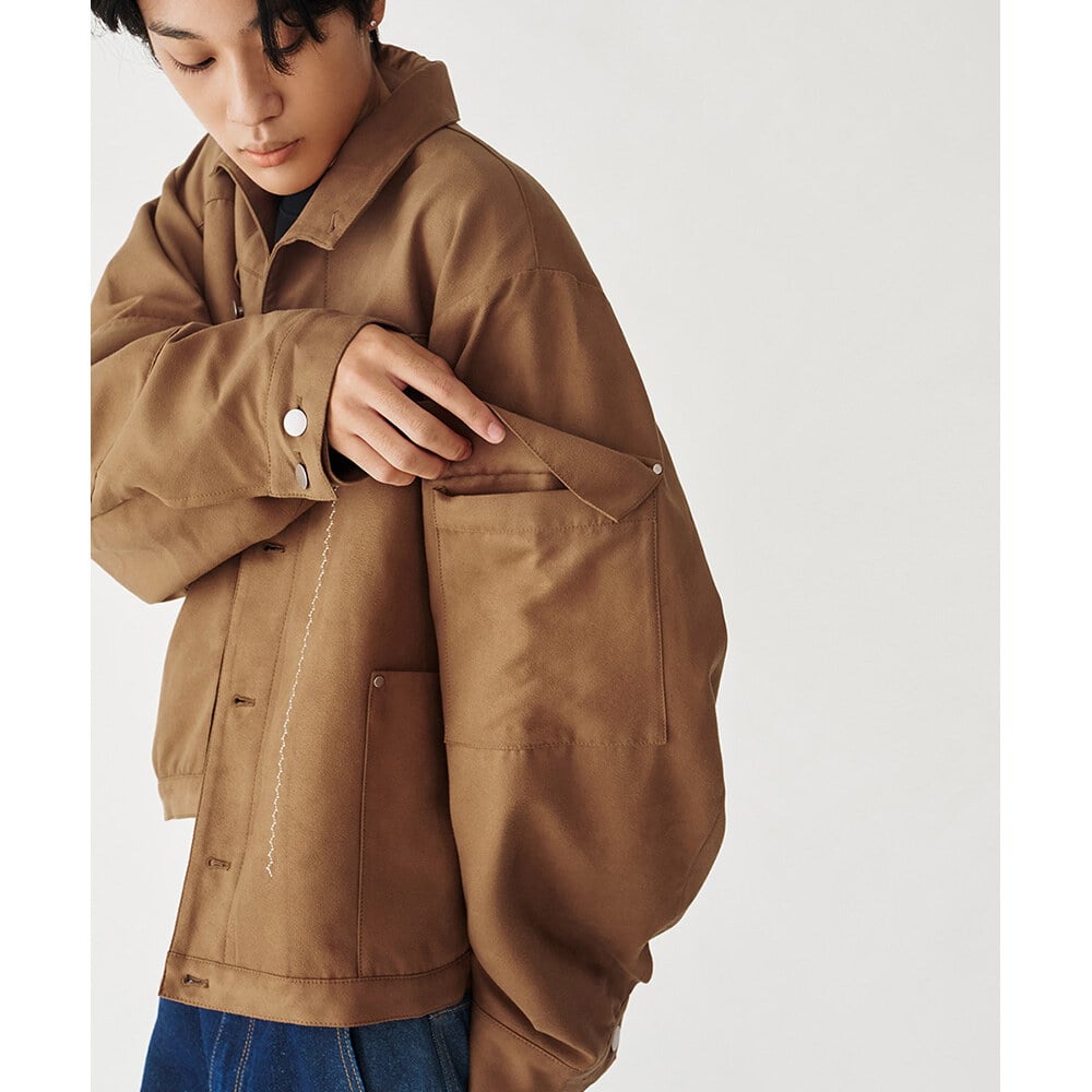 麂皮感工裝外套 M-Line Faux Suede Chore Jacket