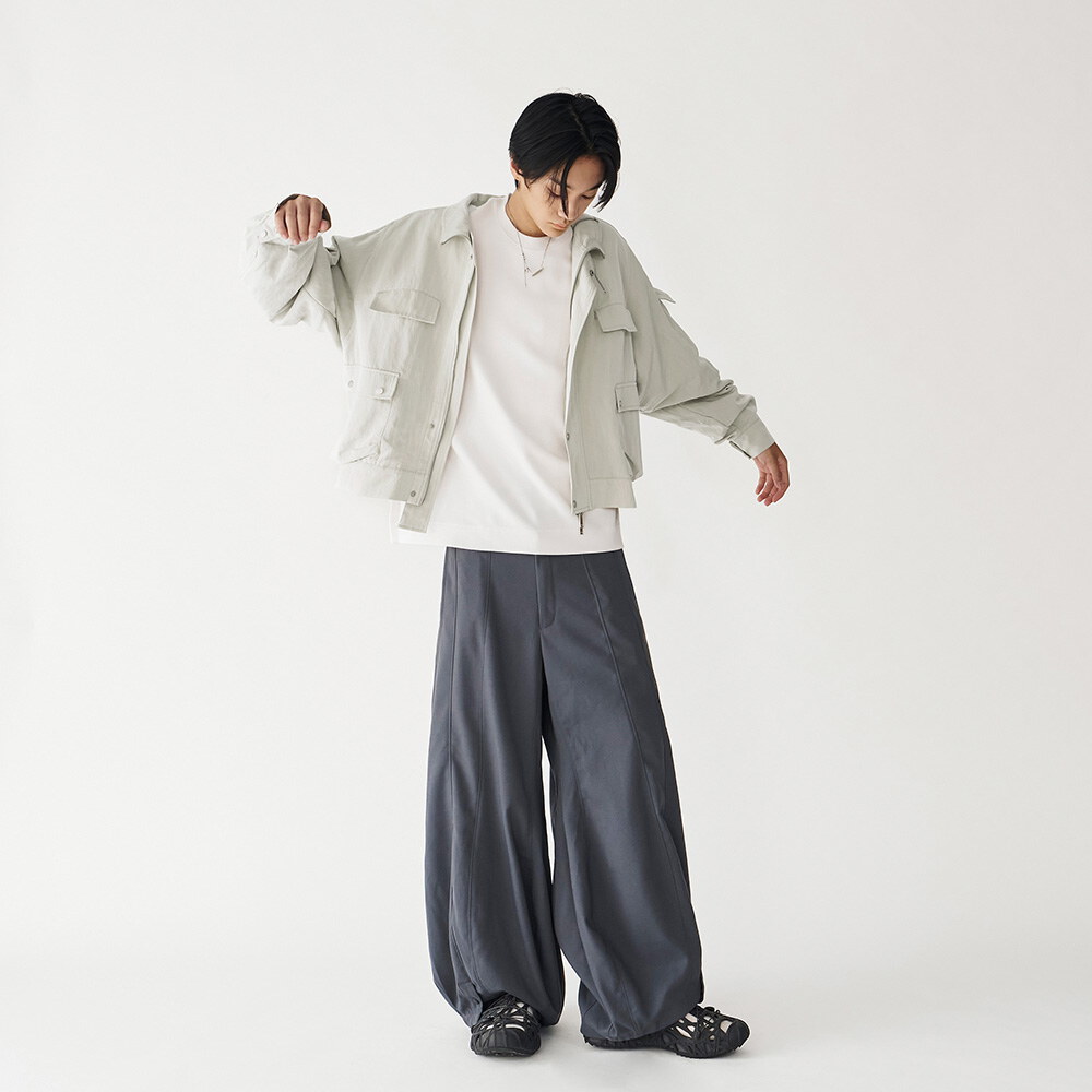 立體口袋拉鍊短外套 Zip up Pocket Short Jacket