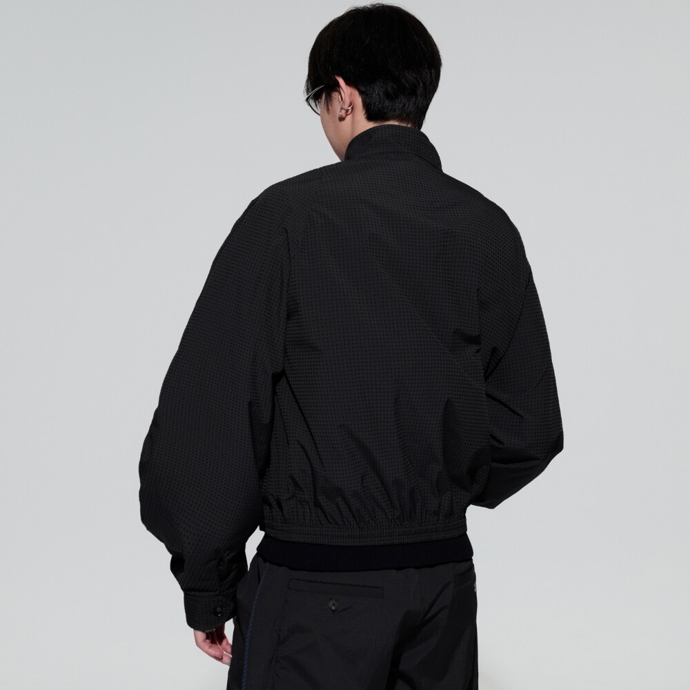 短版立領外套 Plaid Utility Jacket