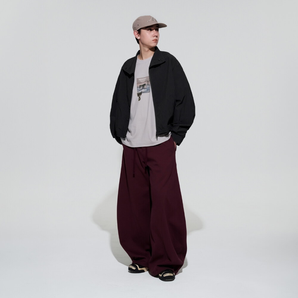 短版立領外套 Plaid Utility Jacket