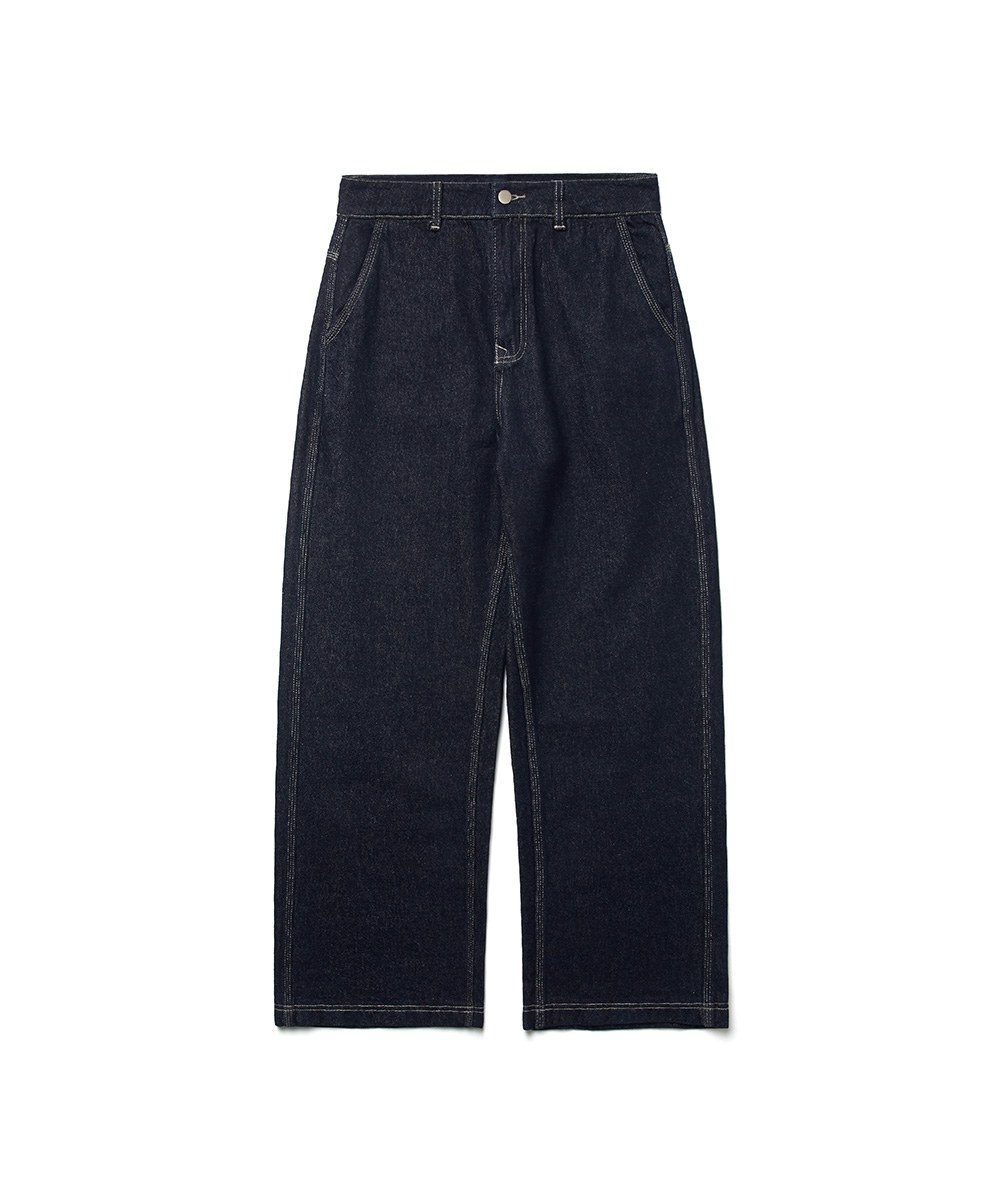 MELSIGN 直筒牛仔褲 Label Deep Denim