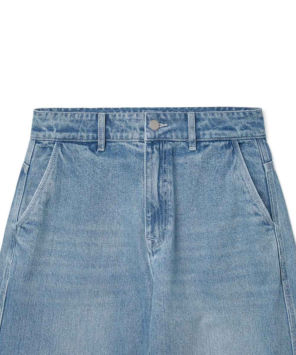 MELSIGN 直筒牛仔褲 Label Deep Denim