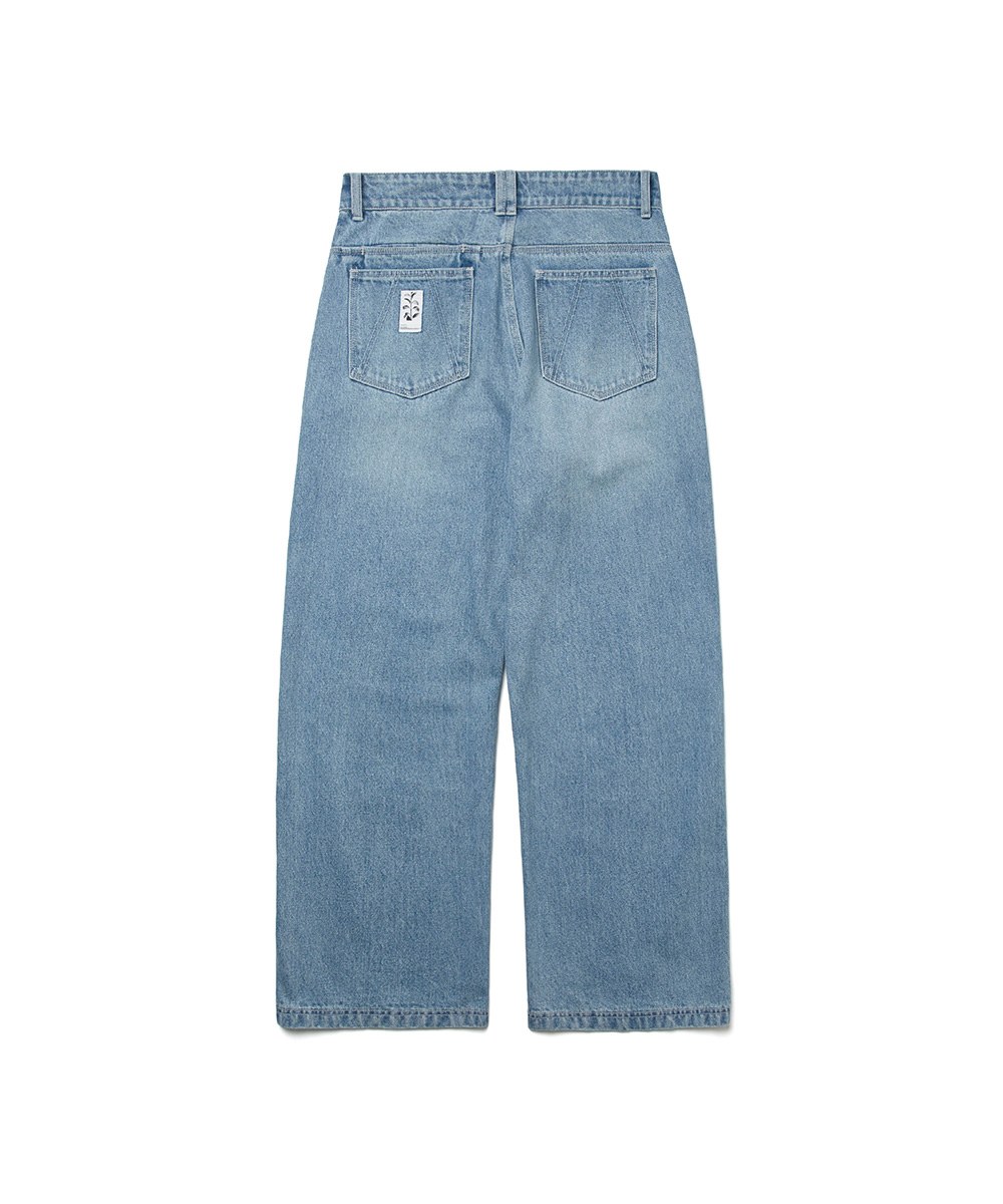 MELSIGN 直筒牛仔褲 Label Deep Denim