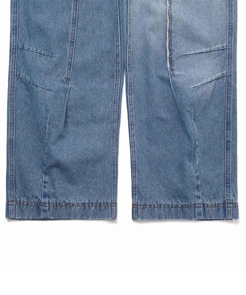 MELSIGN 牛仔長褲 Stitching Fringe Denim