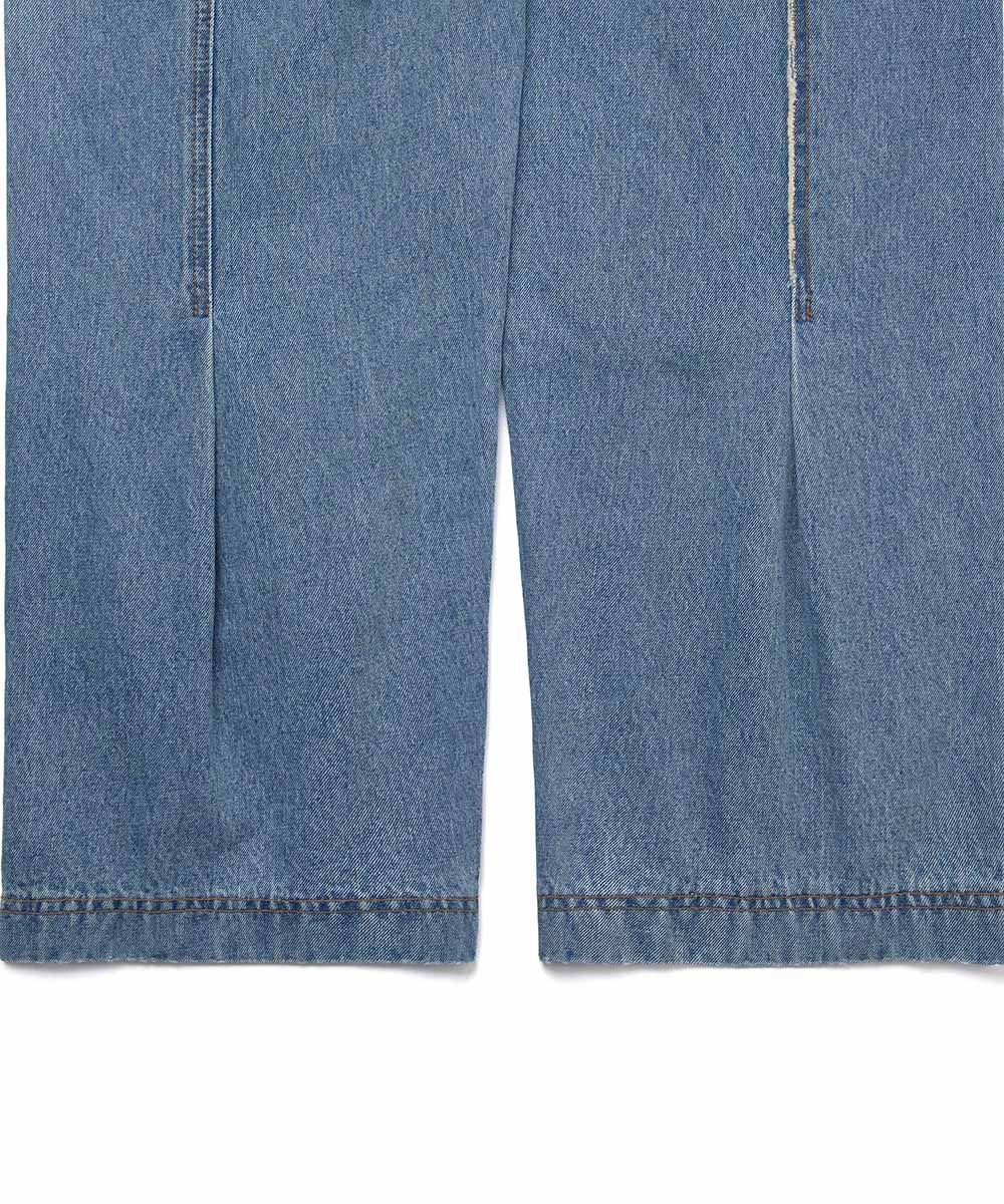 MELSIGN 牛仔長褲 Stitching Fringe Denim