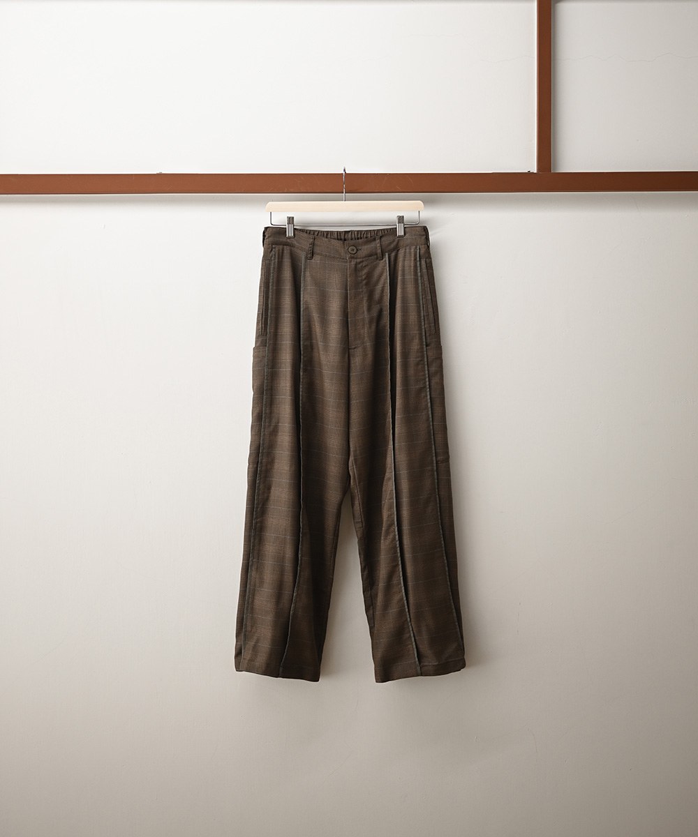 MELSIGN 寬鬆格紋長褲 Baggy Tartan Trousers V2