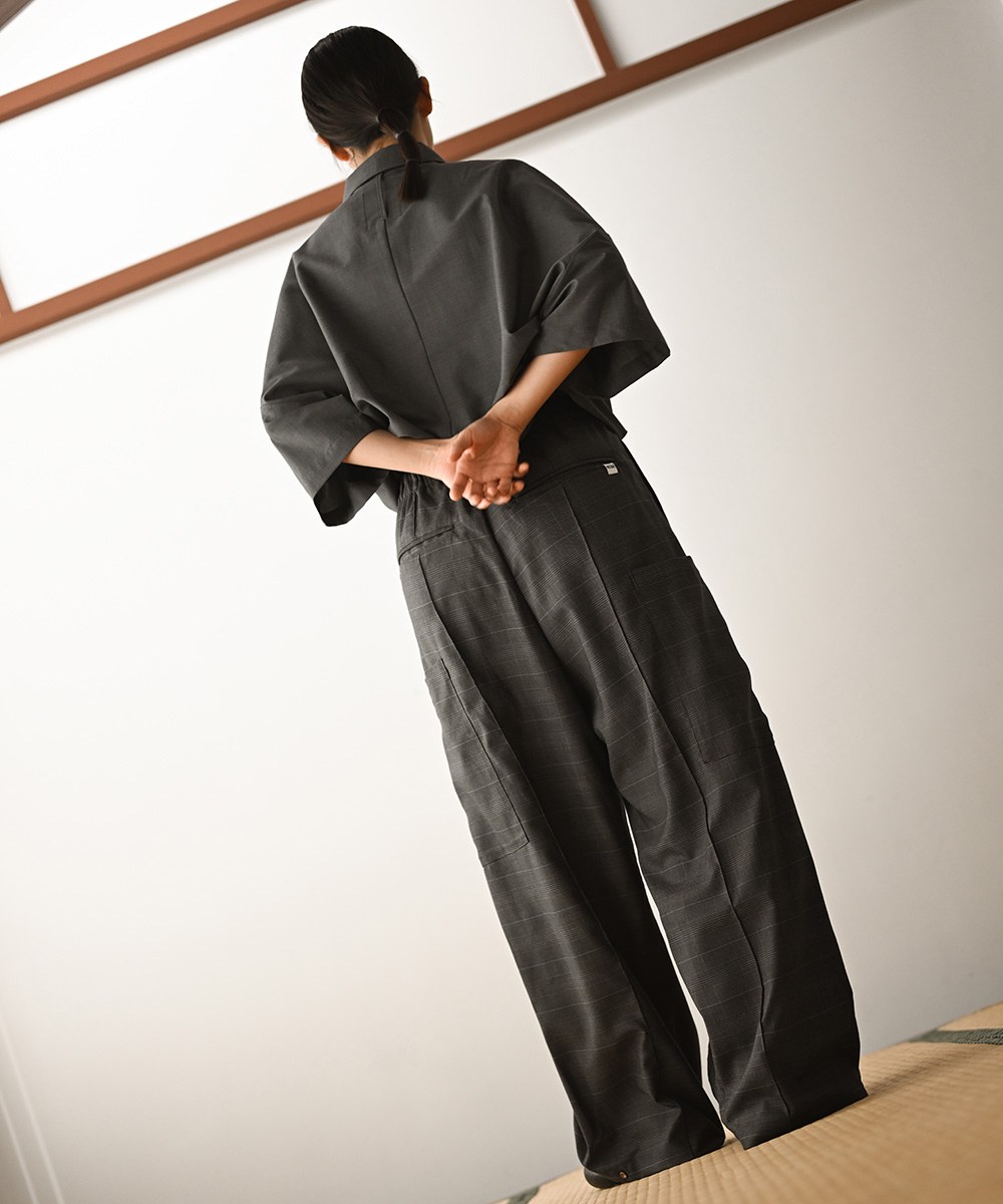 MELSIGN 寬鬆格紋長褲 Baggy Tartan Trousers V2
