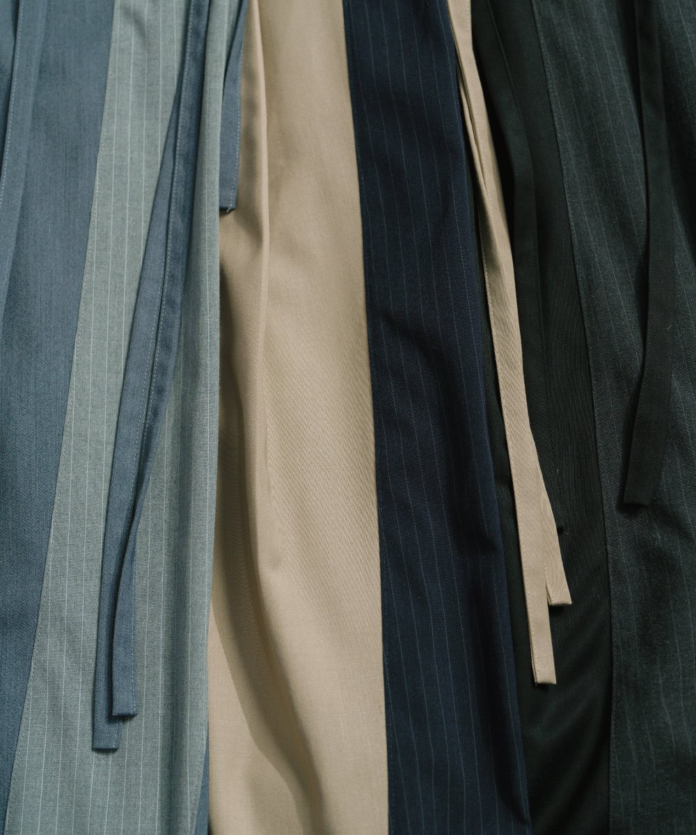 MELSIGN 拼接長褲 April Stripe Splicing Trousers