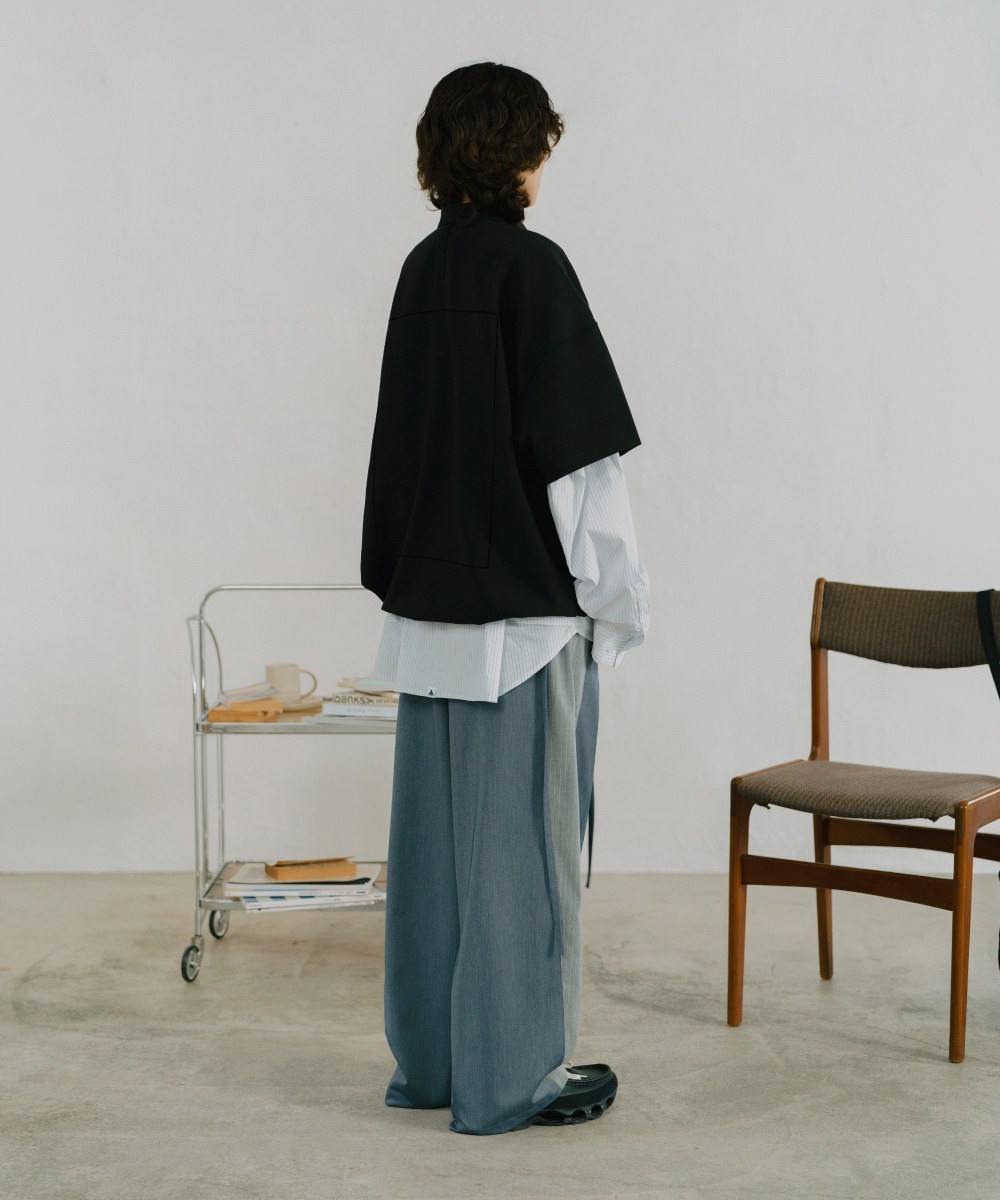 MELSIGN 拼接長褲 April Stripe Splicing Trousers