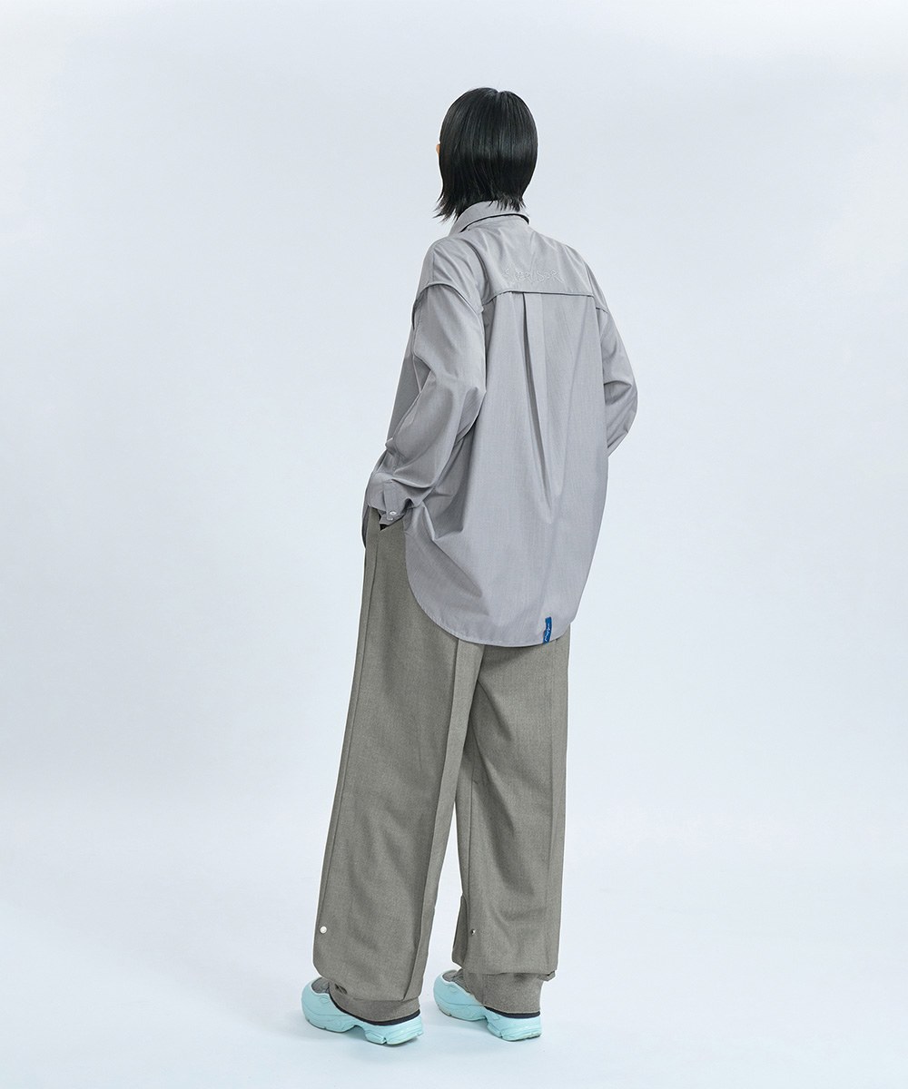 異材質寬鬆長褲 Oct Double Layer Comfy Trousers