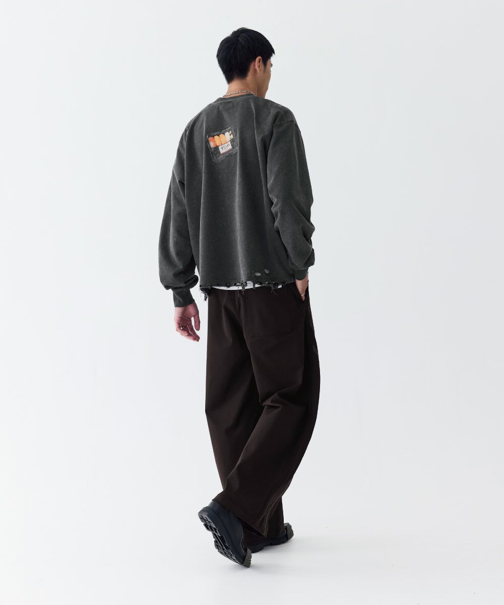 弧線拼接褲 Clash Curved Pants