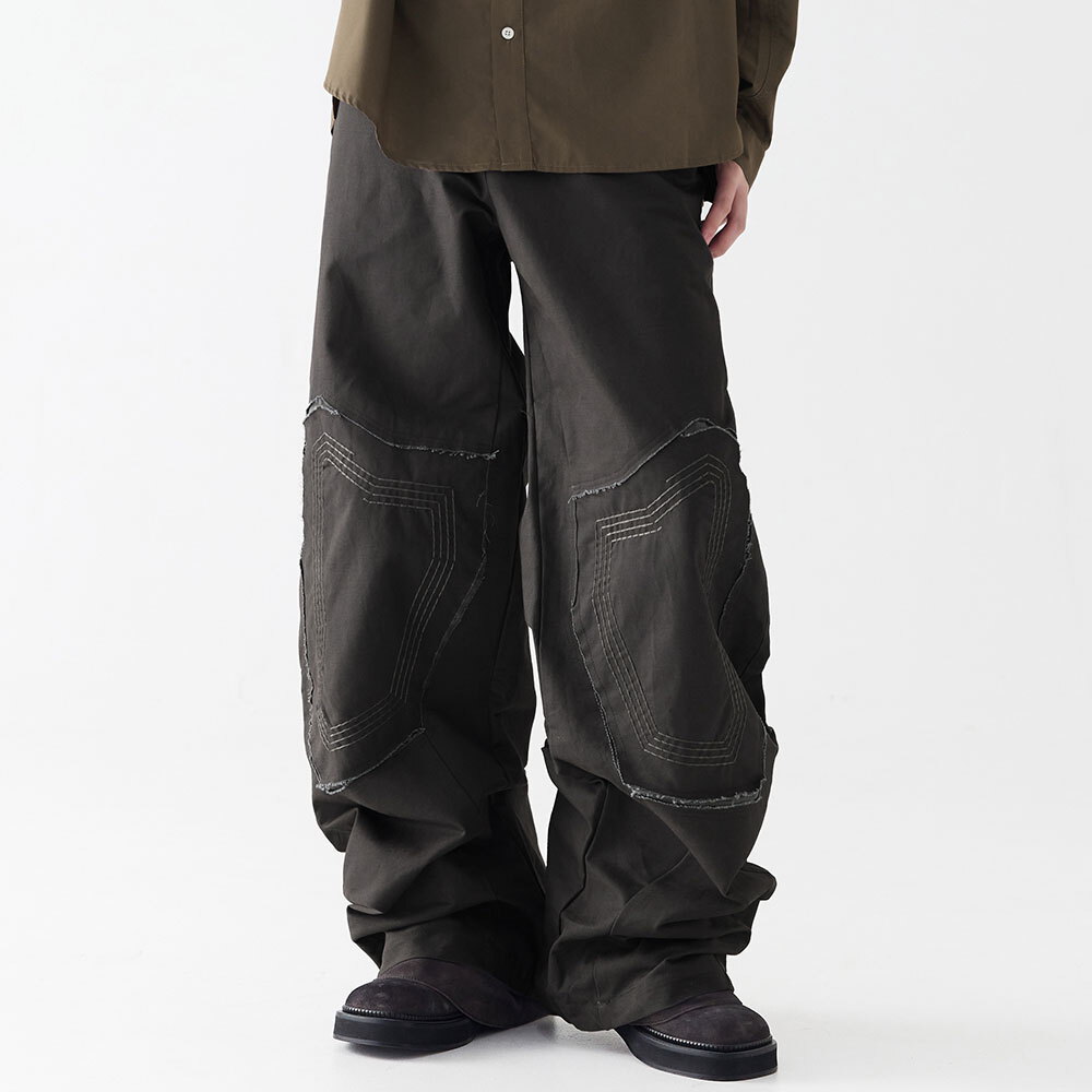 補丁弧形褲 Patch Curved Pants