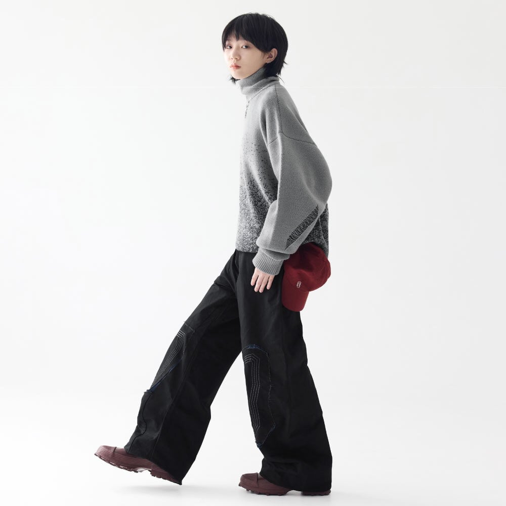 補丁弧形褲 Patch Curved Pants