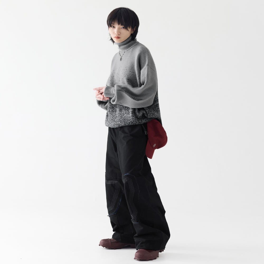 補丁弧形褲 Patch Curved Pants