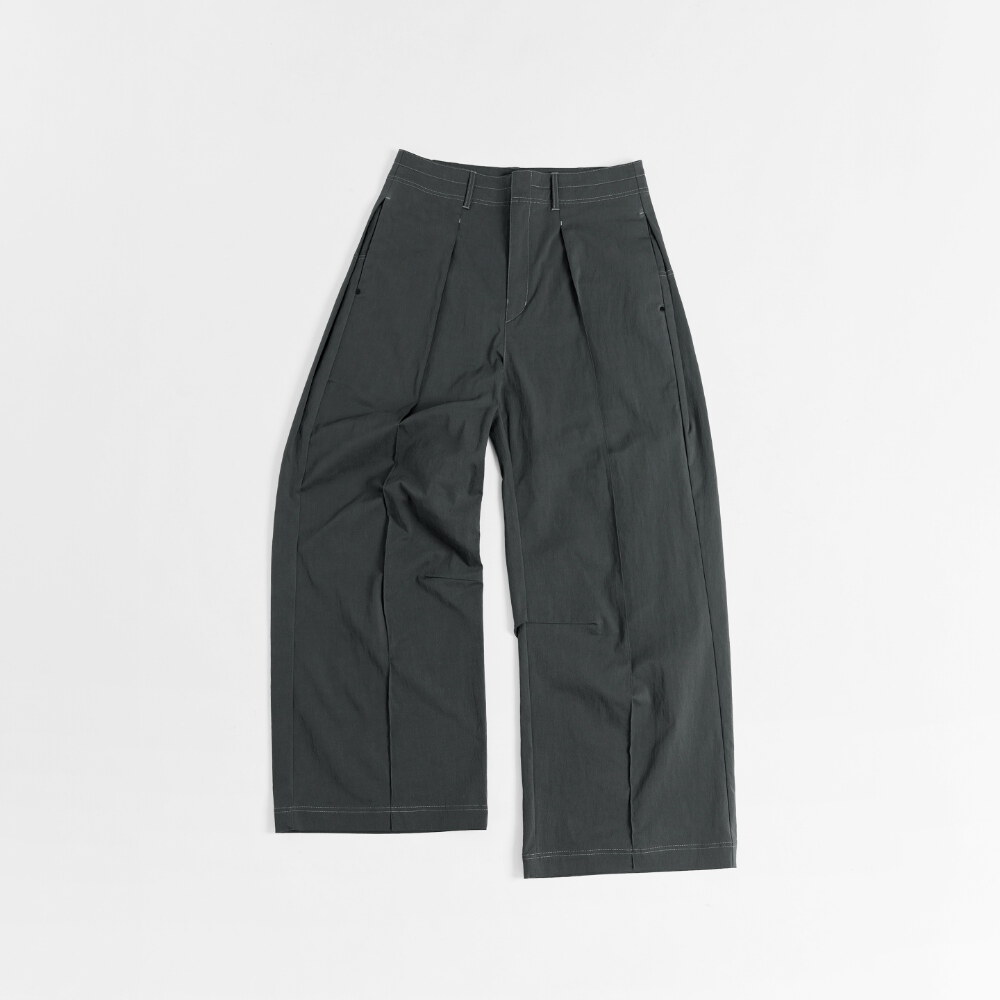 摺線直筒褲 Pastel Pleated Pants