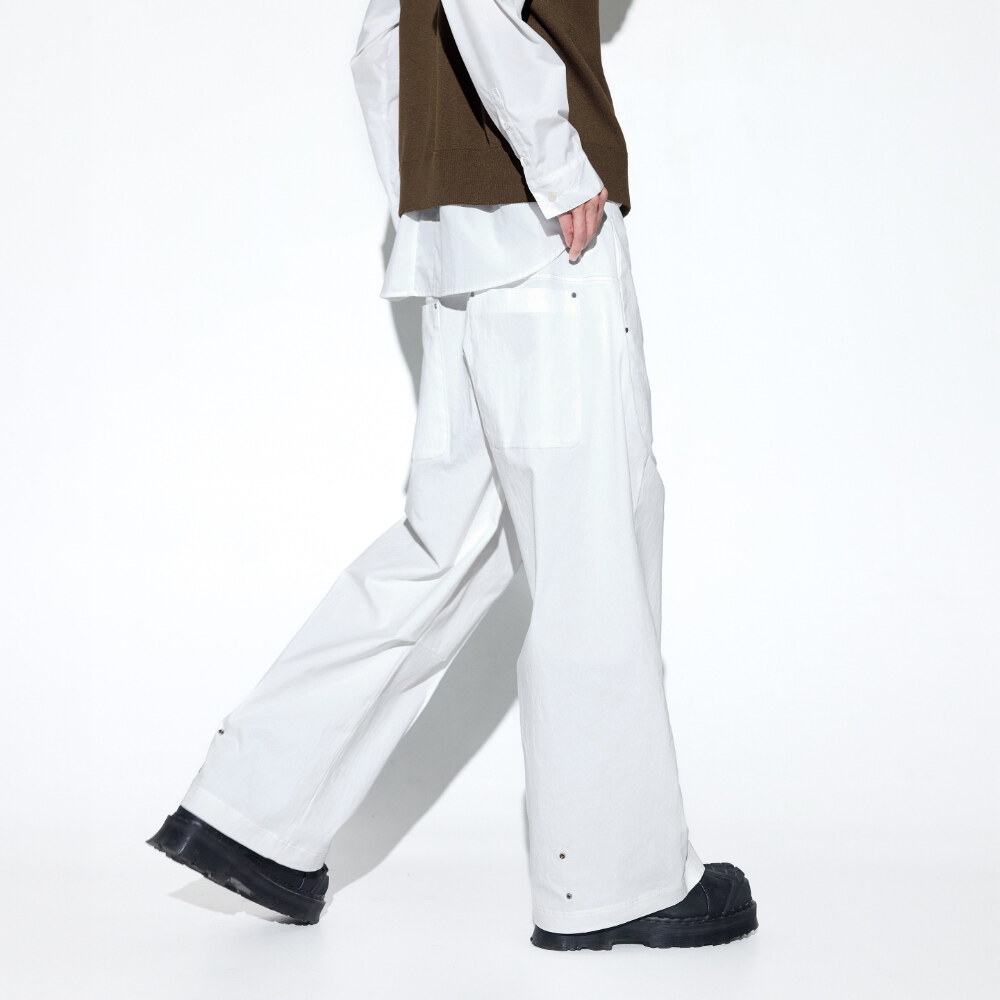 摺線直筒褲 Pastel Pleated Pants