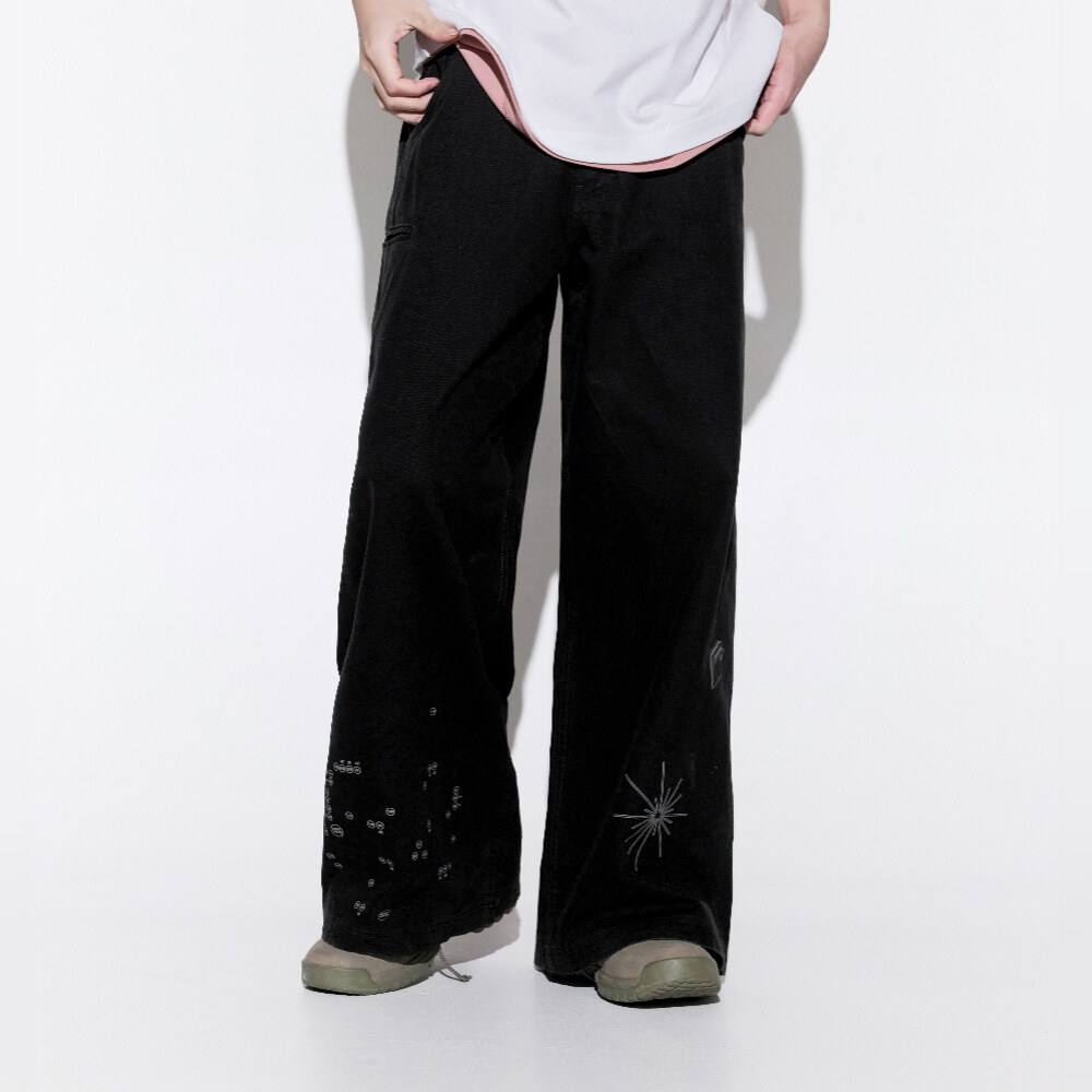圖紋長褲 Digital Code Work Pants