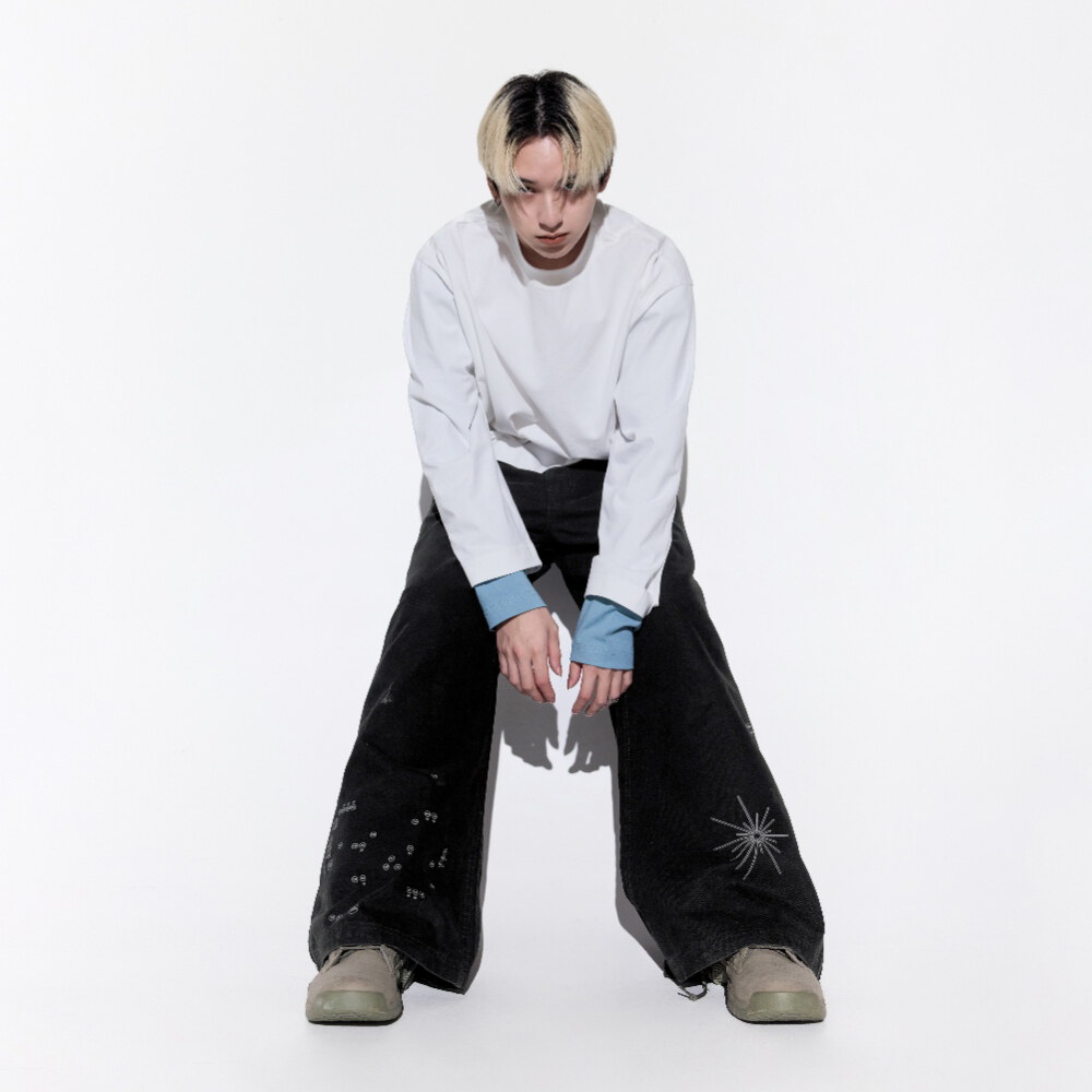 圖紋長褲 Digital Code Work Pants
