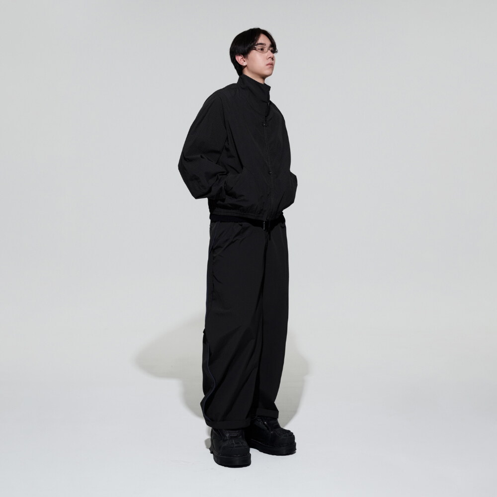 格紋長褲 Plaid Track Pants