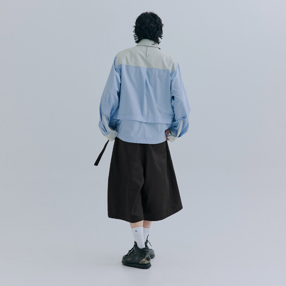極簡七分褲 Cropped Drapey Baggy Pants