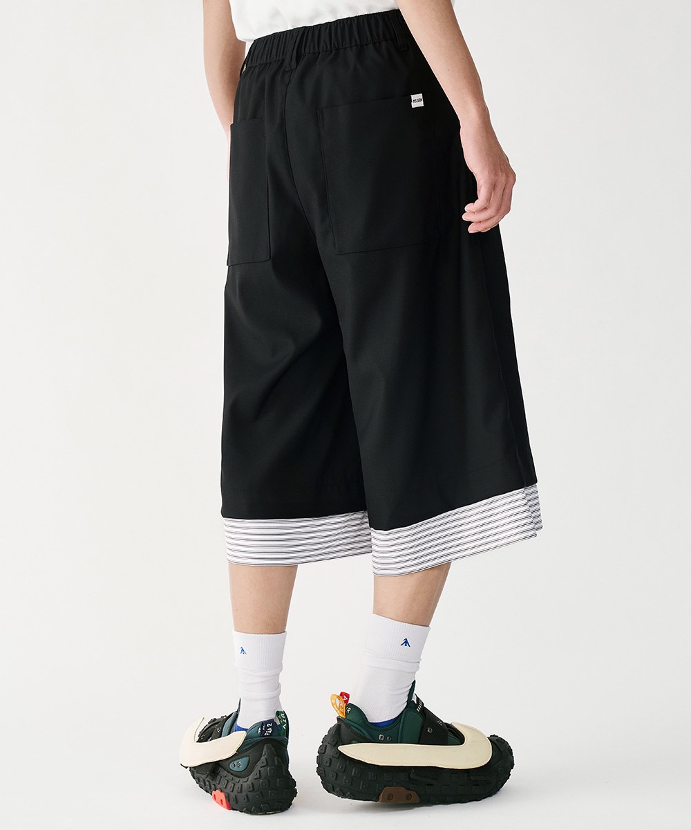 打褶寬褲 Cropped Wide Trousers