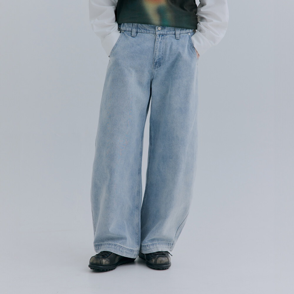 拼接牛仔短褲 After Hours Panel Jeans