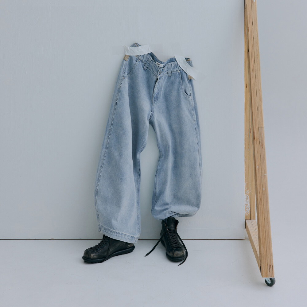 拼接牛仔短褲 After Hours Panel Jeans