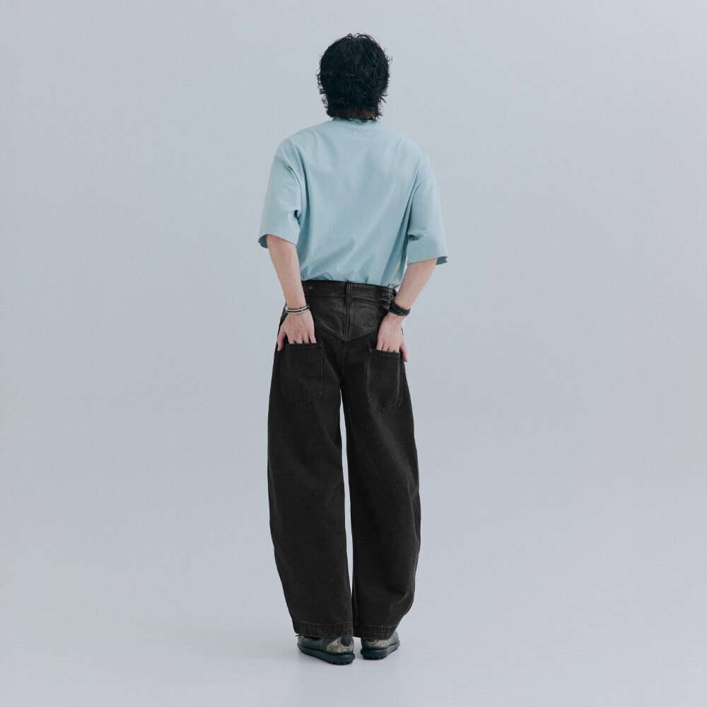 拼接牛仔短褲 After Hours Panel Jeans